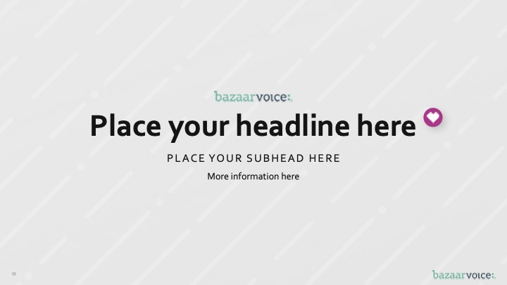 Bazaarvoice presentation title slide template
