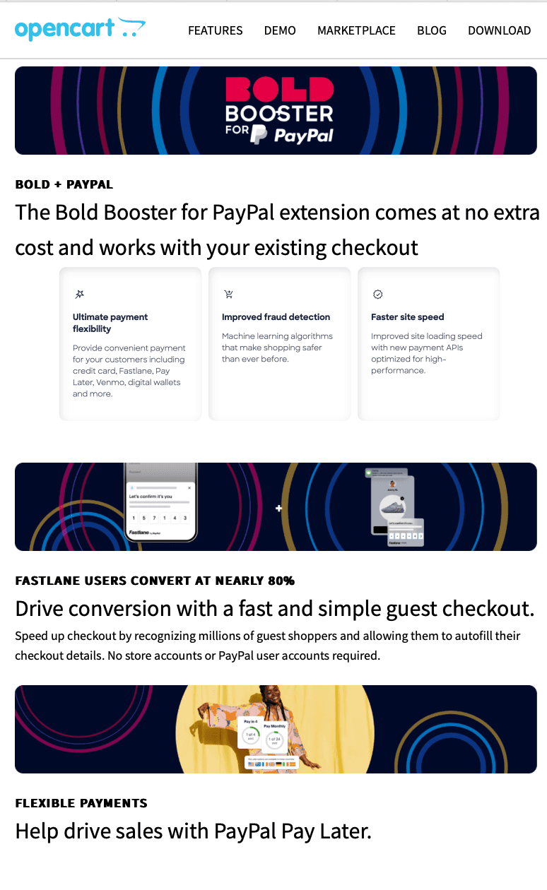 Bold X PayPal — Partner app listings