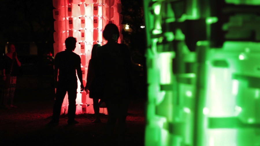 SXSW ECO Installation — Recycled-material sculptures