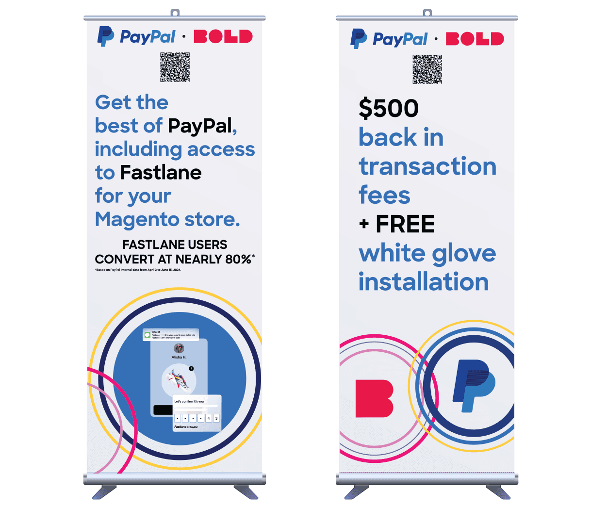 Bold X PayPal — Event collateral