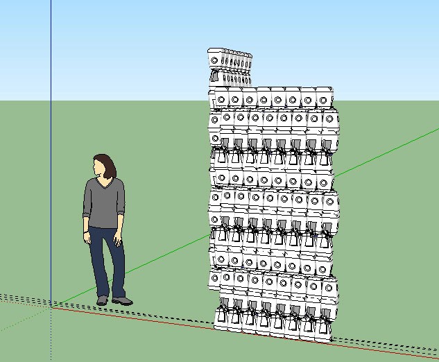 SXSW ECO Installation — Initial sketchup rendering